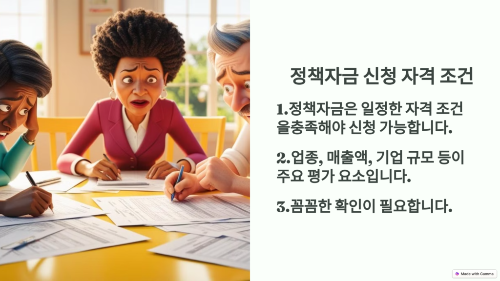 정책자금 신청